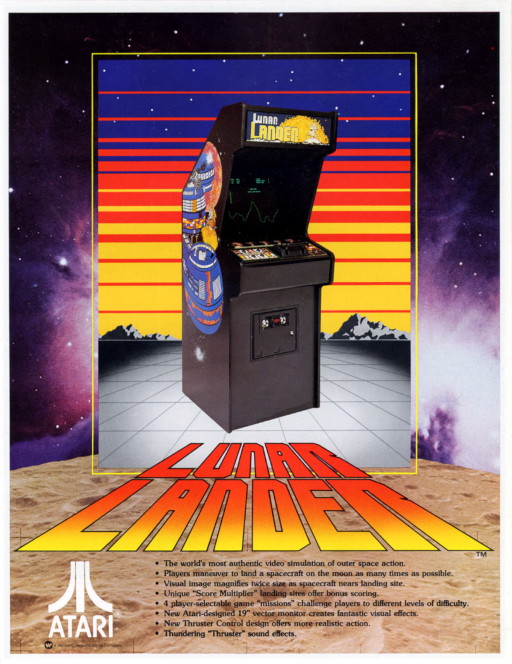 Lunar Lander (rev 2) MAME2003Plus Game Cover